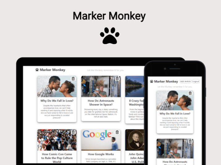screenshot of Marker Monkey