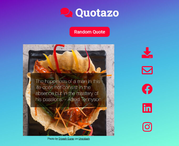 screenshot of Quotazo